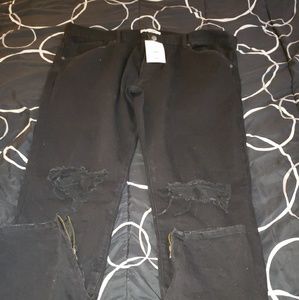 Distressed joggers